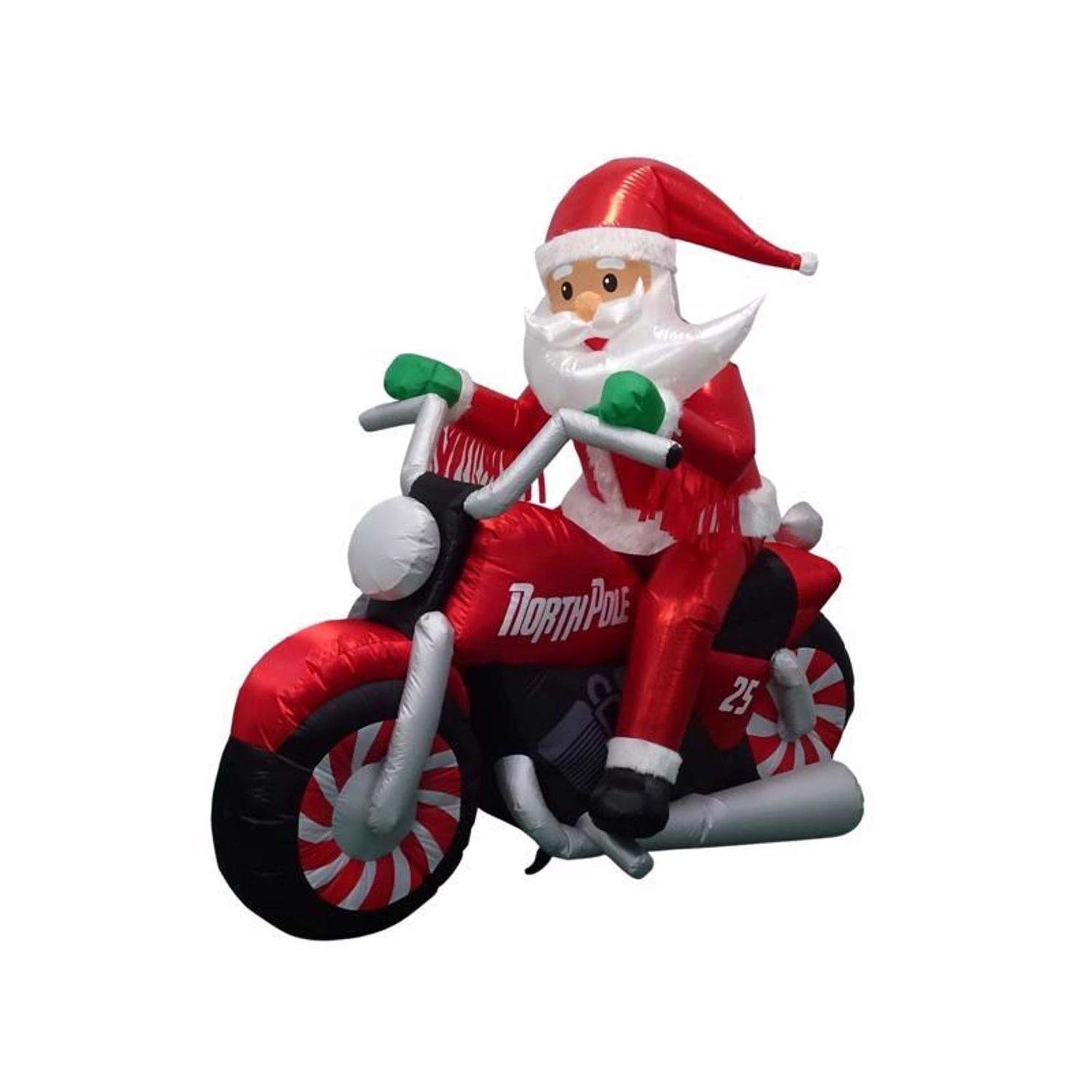 Gemmy Airblown LED Santa On Motorcycle 7 Ft. Inflatable 3 Gemmy Airblown LED Santa On Motorcycle 7 Ft. Inflatable