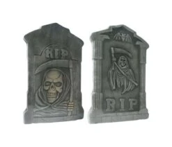 Brite Star 21 In. Spooky Tombstone Sculptures Halloween Decor