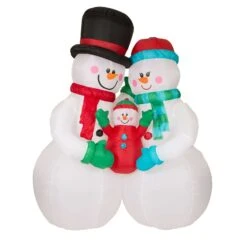 Glitzhome Snowman Family Decor 94.49 In. Inflatable -Alpine Sales Store de41cd33 8633 4513 af53 47c0a7648a39