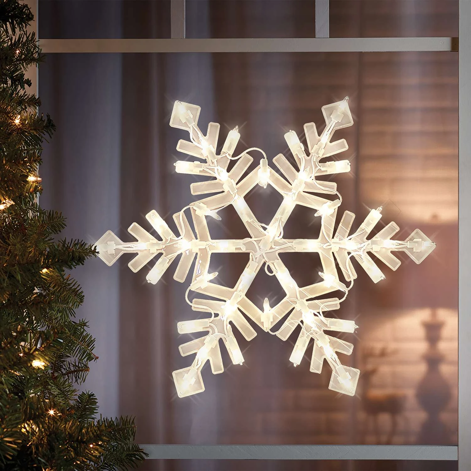 Impact Innovations Snowflake Silhouette 17 In. Hanging Decor 7 Impact Innovations Snowflake Silhouette 17 In. Hanging Decor - Image 5