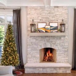 Celebrations 7 Ft. Pencil LED 250 Ct Highland Green Spruce Christmas Tree -Alpine Sales Store e19bbe0a 76c5 49dd ac49 538a2a783e4a