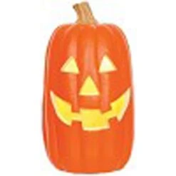 Seasons Pumpkin Yellow 16 In. Prelit Pumpkin Halloween Decor