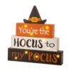 Glitzhome 11.54 In. Prelit You're The Hocus To My Pocus Sign Fall Decor -Alpine Sales Store e3e1afa5 083f 4f09 a2eb ca394bef5854
