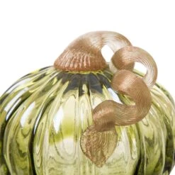 Glitzhome 4.72 In. Glass Green Pumpkin Tabletop Decor -Alpine Sales Store e888b588 d50c 4030 84f0 41358bc7c057