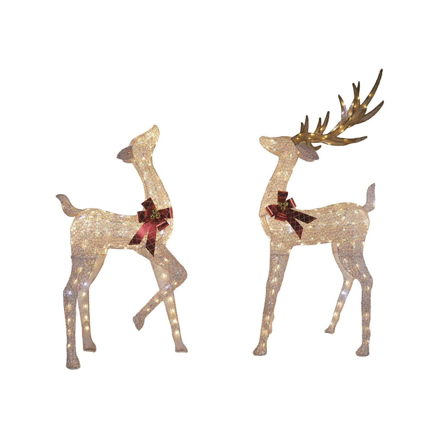 Celebrations LED Warm White Buck/Doe 6 Ft. Yard Decor 3 Celebrations LED Warm White Buck/Doe 6 Ft. Yard Decor