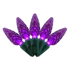 Celebrations Purple 100 Ct LED C6 Halloween String Lights