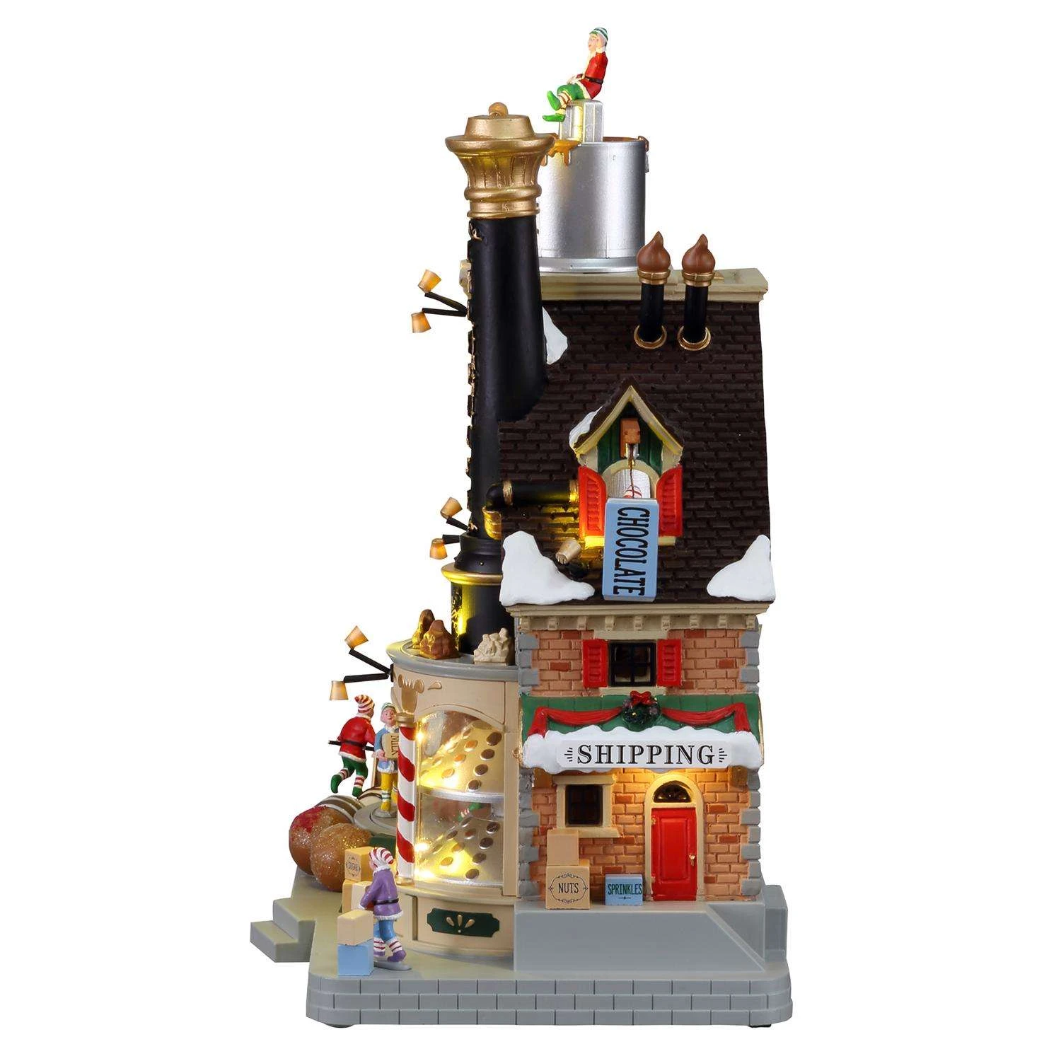 Lemax LED Multicolored Christmas Chocolatier Truffle Factory Christmas Village 12 In. 5 Lemax LED Multicolored Christmas Chocolatier Truffle Factory Christmas Village 12 In. - Image 3