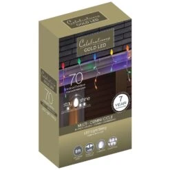Celebrations LED C9 Multicolored 70 Ct Icicle Christmas Lights 8 Ft.
