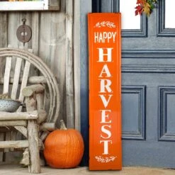 Glitzhome 43 In. Happy Harvest Porch Sign Pathway Decor -Alpine Sales Store f4688b24 82ab 4cd6 a7dd 241e9a83d382