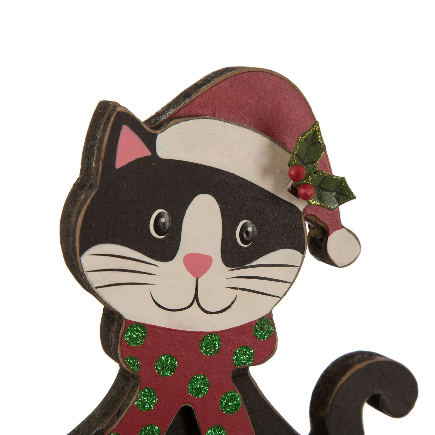 Glitzhome Multicolored Cat Stocking Holder 7.50 In. 5 Glitzhome Multicolored Cat Stocking Holder 7.50 In. - Image 3