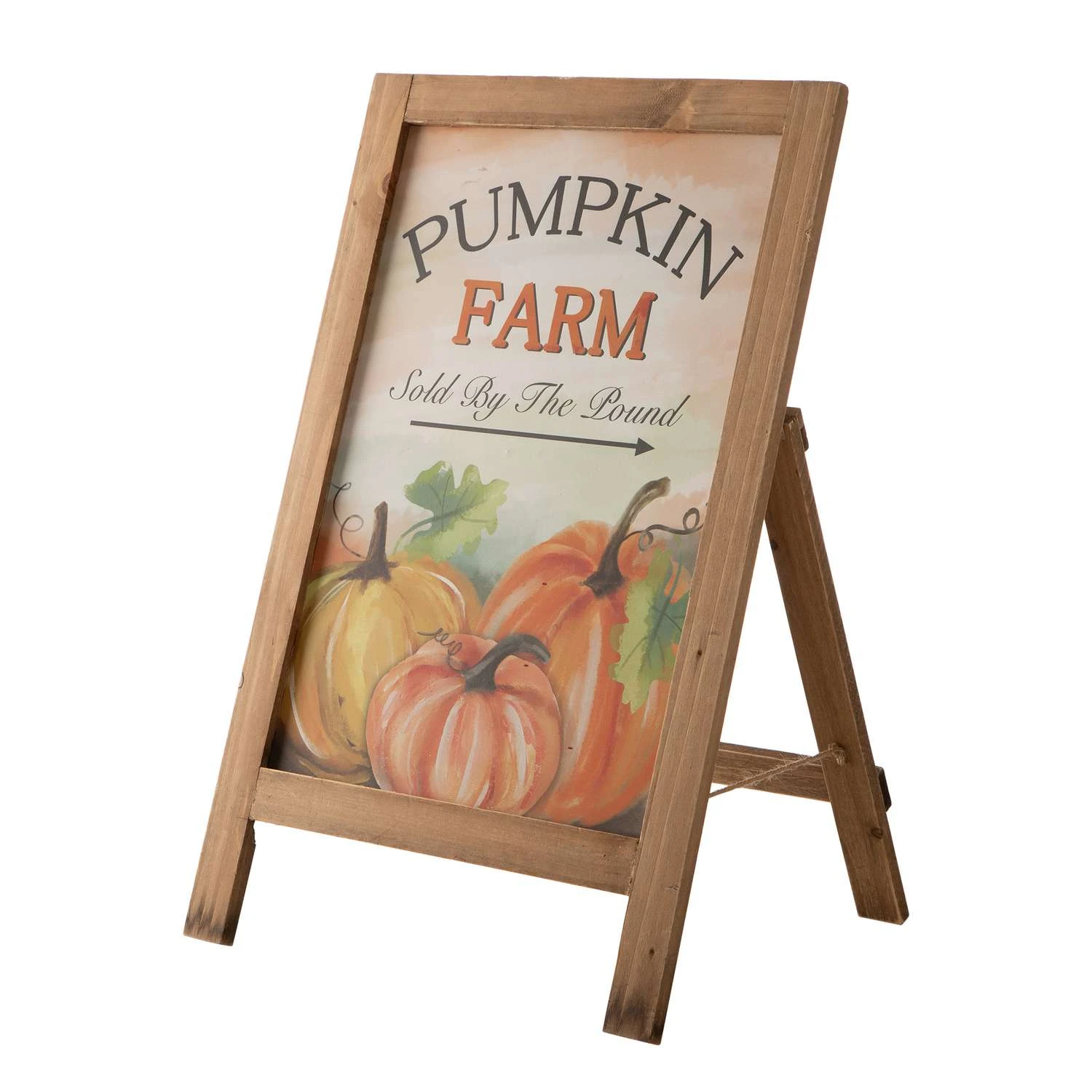 Glitzhome 24 In. Pumpkin Farm Easel Sign Fall Decor 3 Glitzhome 24 In. Pumpkin Farm Easel Sign Fall Decor