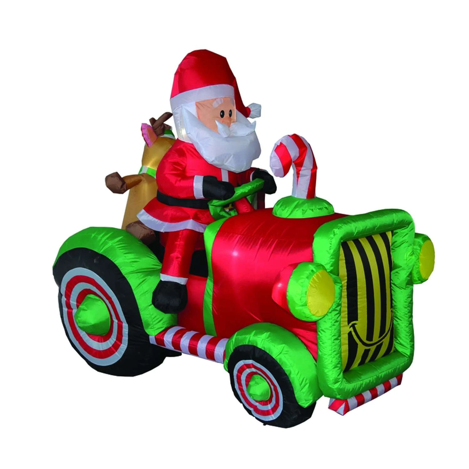 Celebrations Santa With Tractor 6 Ft. Inflatable 5 Celebrations Santa With Tractor 6 Ft. Inflatable - Image 3